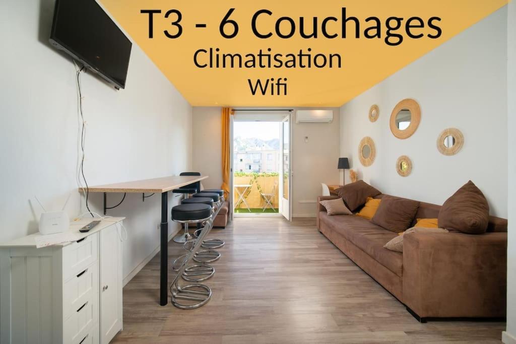 Air-Conditioned Apartment Sleeps 4 To 6 Parking Marseille Ngoại thất bức ảnh